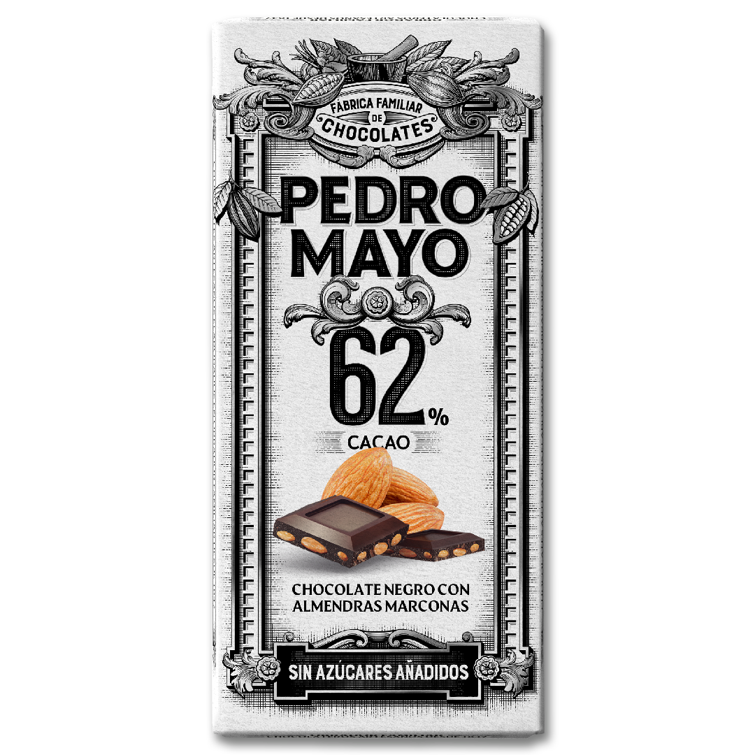 Negro 62% con Almendra