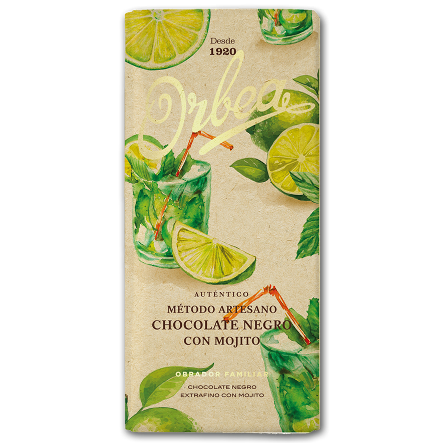 Chocolate negro y mojito